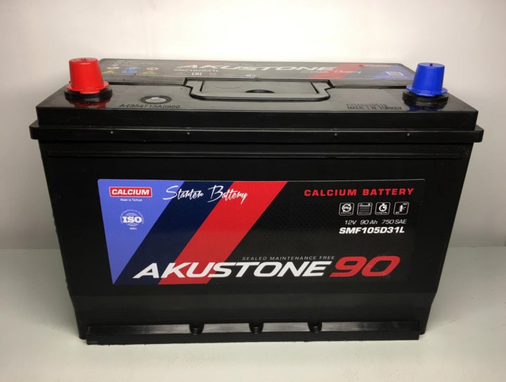 Аккумулятор автомобильный Akustone Asia 90Ah п.п.